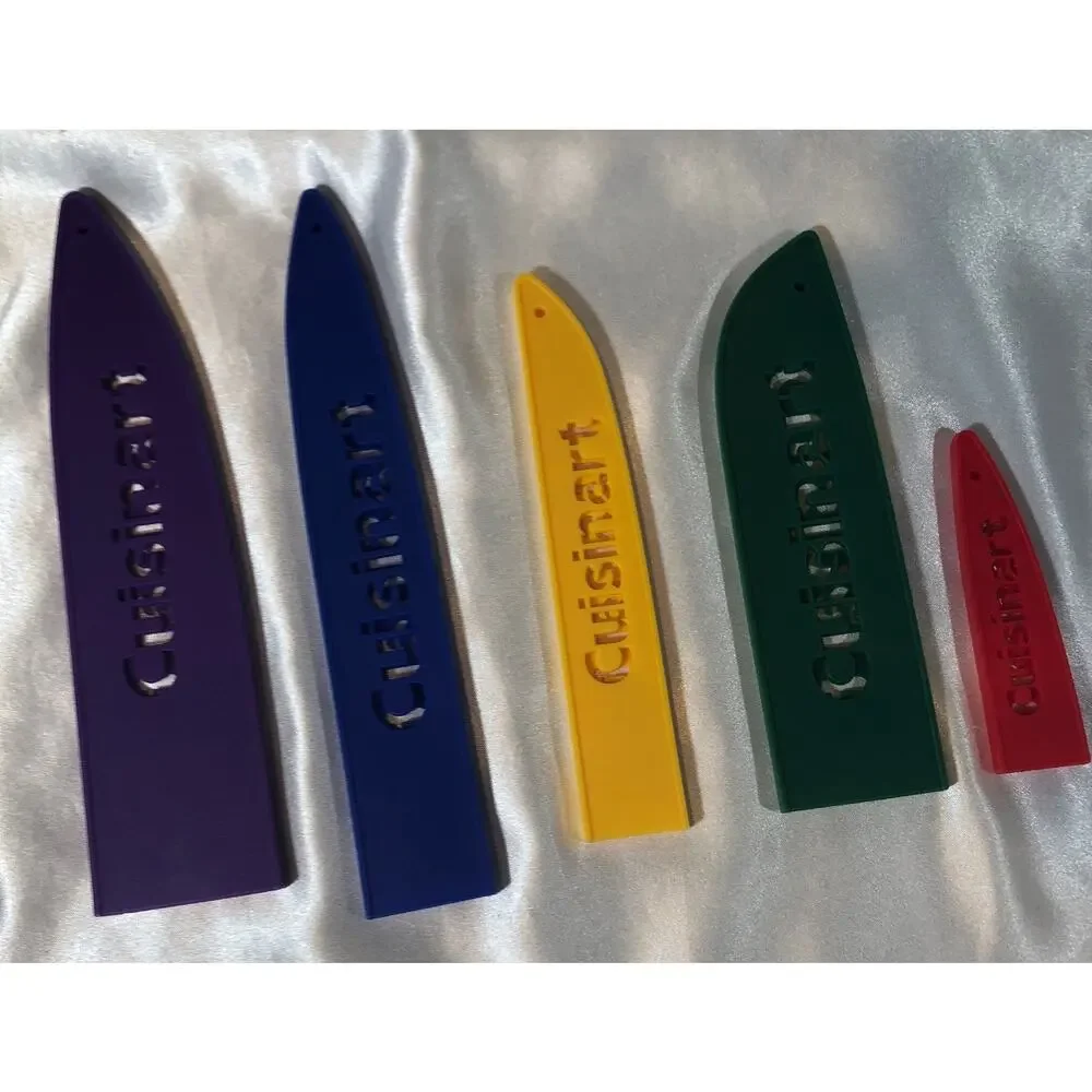 Cuisinart Knives 5 Set Multi Color CC77SSAPC With Sleeve Cover Guards